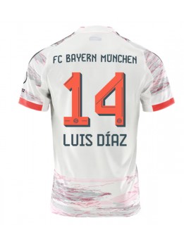 Moški Nogometna dresi replika Bayern Munich Luis Diaz #14 Gostujoči 2025-26 Kratek rokav